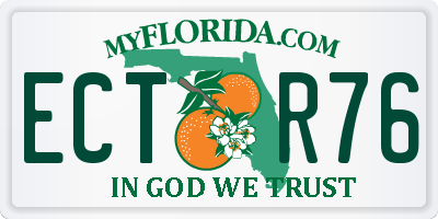 FL license plate ECTR76