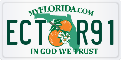 FL license plate ECTR91