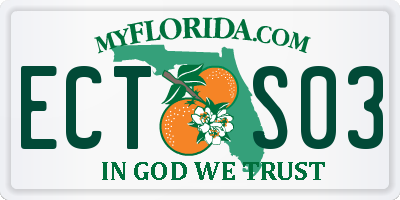 FL license plate ECTS03
