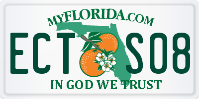 FL license plate ECTS08