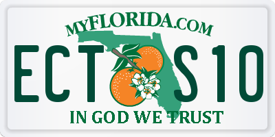 FL license plate ECTS10