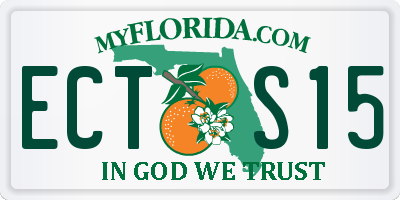 FL license plate ECTS15