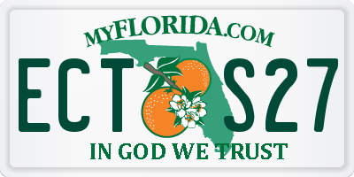 FL license plate ECTS27