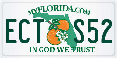FL license plate ECTS52
