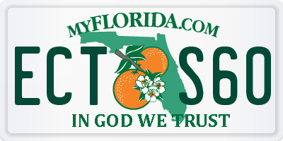 FL license plate ECTS60