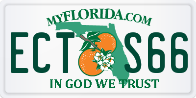 FL license plate ECTS66