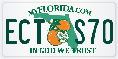 FL license plate ECTS70