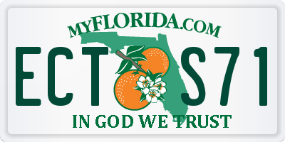 FL license plate ECTS71