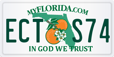 FL license plate ECTS74