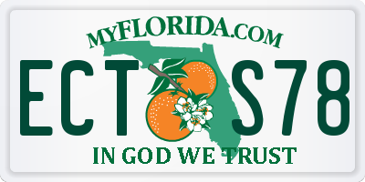 FL license plate ECTS78