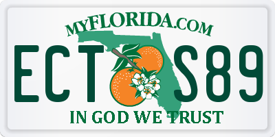 FL license plate ECTS89
