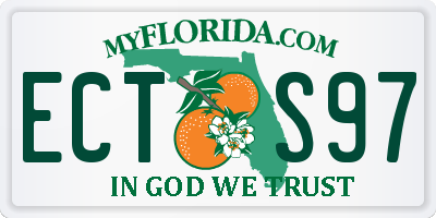 FL license plate ECTS97