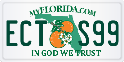 FL license plate ECTS99