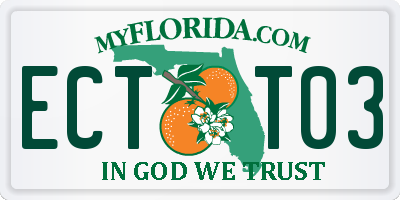 FL license plate ECTT03