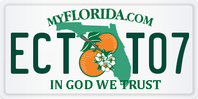 FL license plate ECTT07