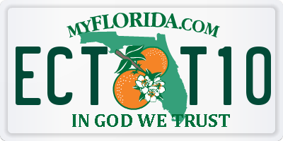 FL license plate ECTT10