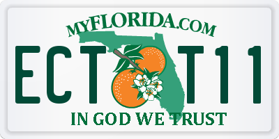 FL license plate ECTT11