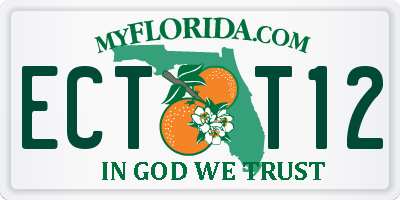 FL license plate ECTT12