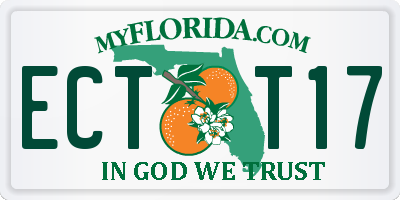 FL license plate ECTT17
