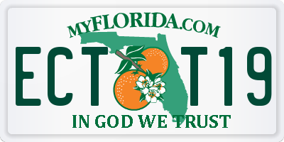 FL license plate ECTT19