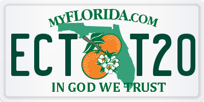 FL license plate ECTT20