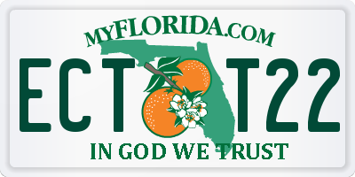 FL license plate ECTT22