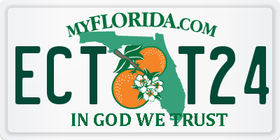 FL license plate ECTT24