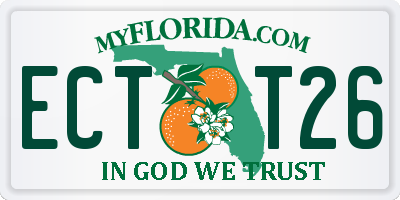 FL license plate ECTT26