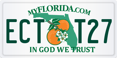 FL license plate ECTT27