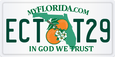 FL license plate ECTT29