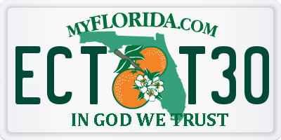 FL license plate ECTT30