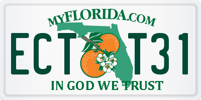 FL license plate ECTT31