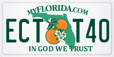 FL license plate ECTT40