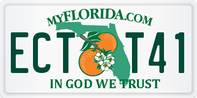 FL license plate ECTT41