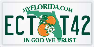 FL license plate ECTT42