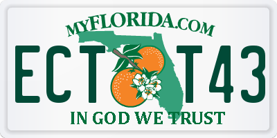 FL license plate ECTT43