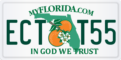 FL license plate ECTT55