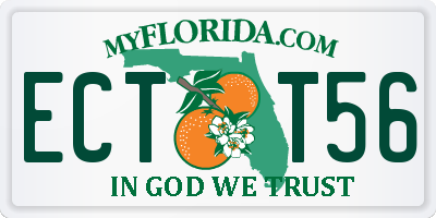 FL license plate ECTT56
