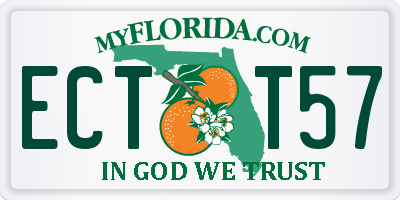 FL license plate ECTT57