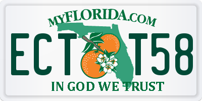 FL license plate ECTT58