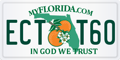 FL license plate ECTT60