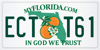 FL license plate ECTT61
