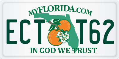 FL license plate ECTT62
