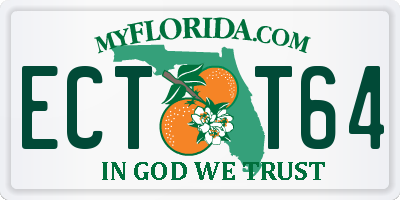 FL license plate ECTT64