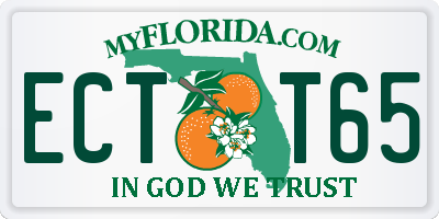 FL license plate ECTT65