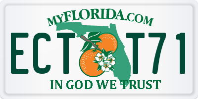 FL license plate ECTT71