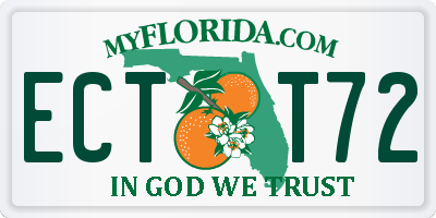 FL license plate ECTT72