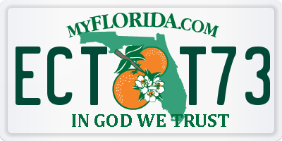 FL license plate ECTT73