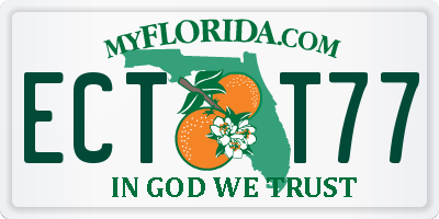 FL license plate ECTT77