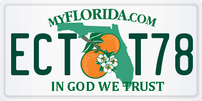 FL license plate ECTT78